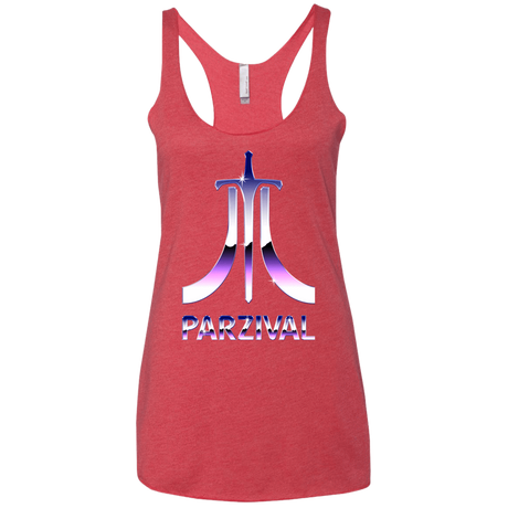 T-Shirts Vintage Red / X-Small Parzival Retro Women's Triblend Racerback Tank