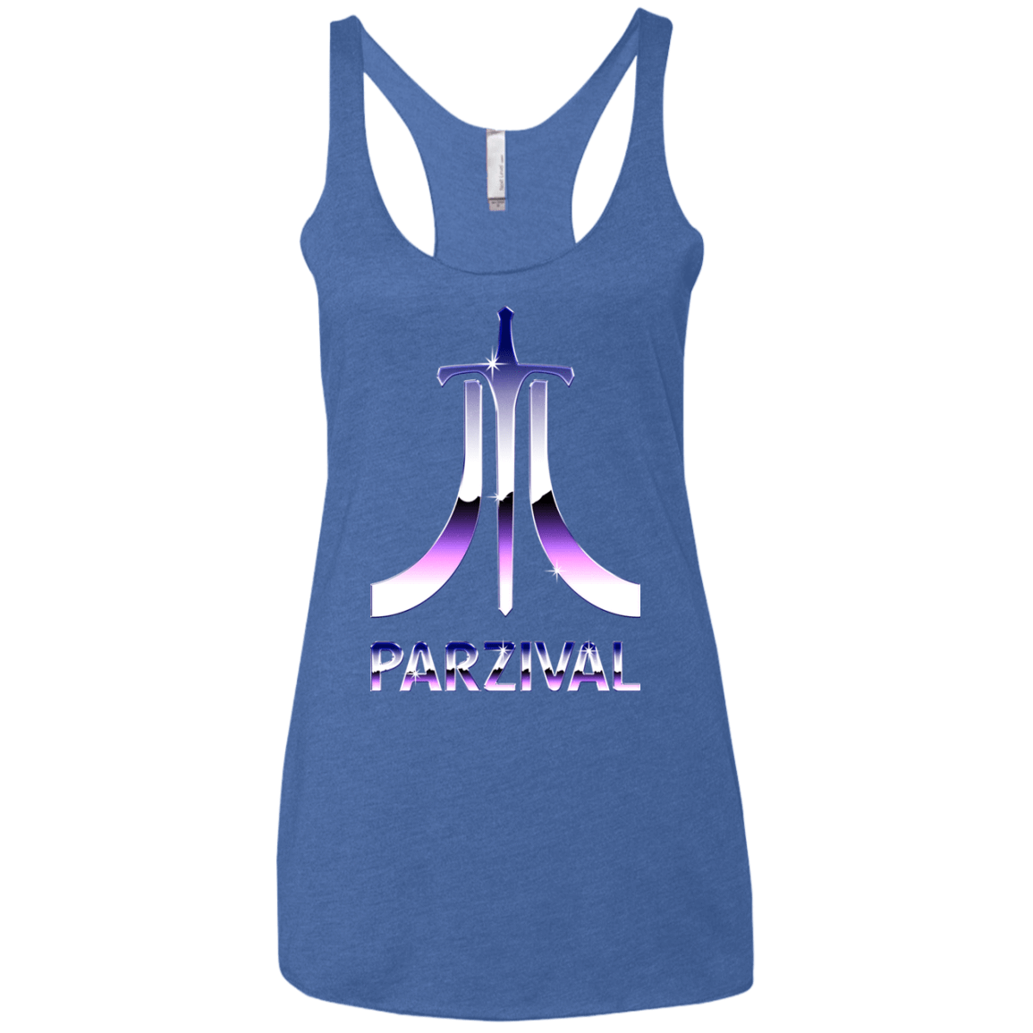 T-Shirts Vintage Royal / X-Small Parzival Retro Women's Triblend Racerback Tank