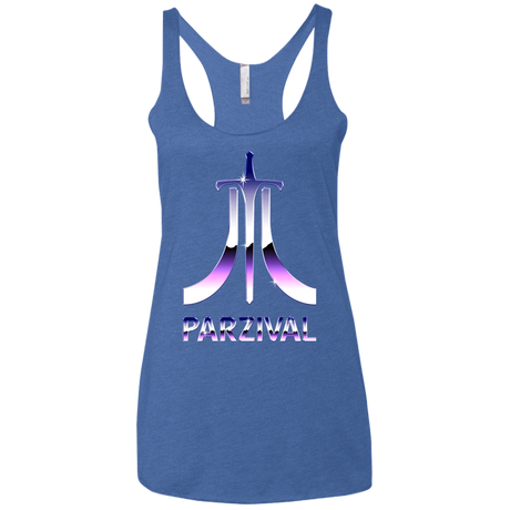 T-Shirts Vintage Royal / X-Small Parzival Retro Women's Triblend Racerback Tank