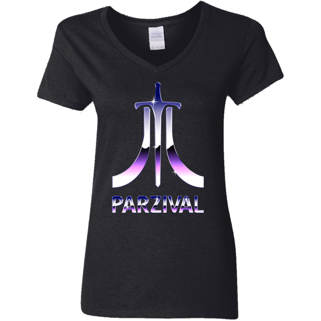 T-Shirts Black / S Parzival Retro Women's V-Neck T-Shirt