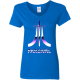 T-Shirts Royal / S Parzival Retro Women's V-Neck T-Shirt