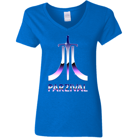 T-Shirts Royal / S Parzival Retro Women's V-Neck T-Shirt