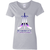 T-Shirts Sport Grey / S Parzival Retro Women's V-Neck T-Shirt