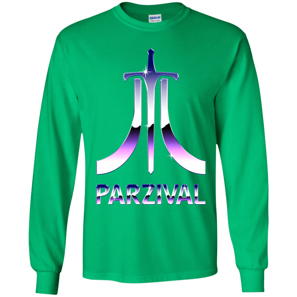 T-Shirts Irish Green / YS Parzival Retro Youth Long Sleeve T-Shirt