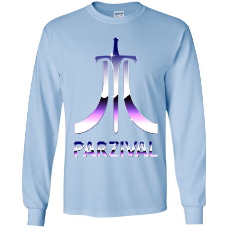 T-Shirts Light Blue / YS Parzival Retro Youth Long Sleeve T-Shirt