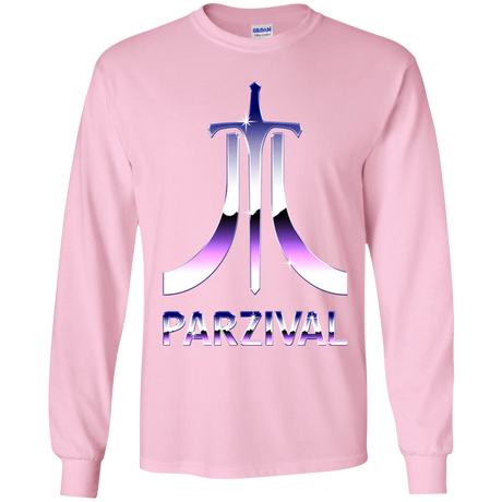 T-Shirts Light Pink / YS Parzival Retro Youth Long Sleeve T-Shirt