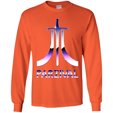 T-Shirts Orange / YS Parzival Retro Youth Long Sleeve T-Shirt