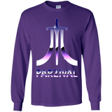T-Shirts Purple / YS Parzival Retro Youth Long Sleeve T-Shirt