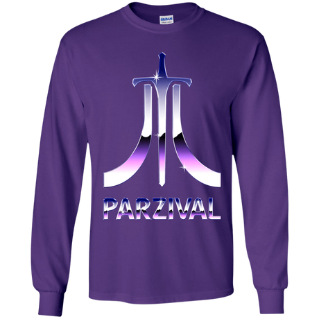 T-Shirts Purple / YS Parzival Retro Youth Long Sleeve T-Shirt