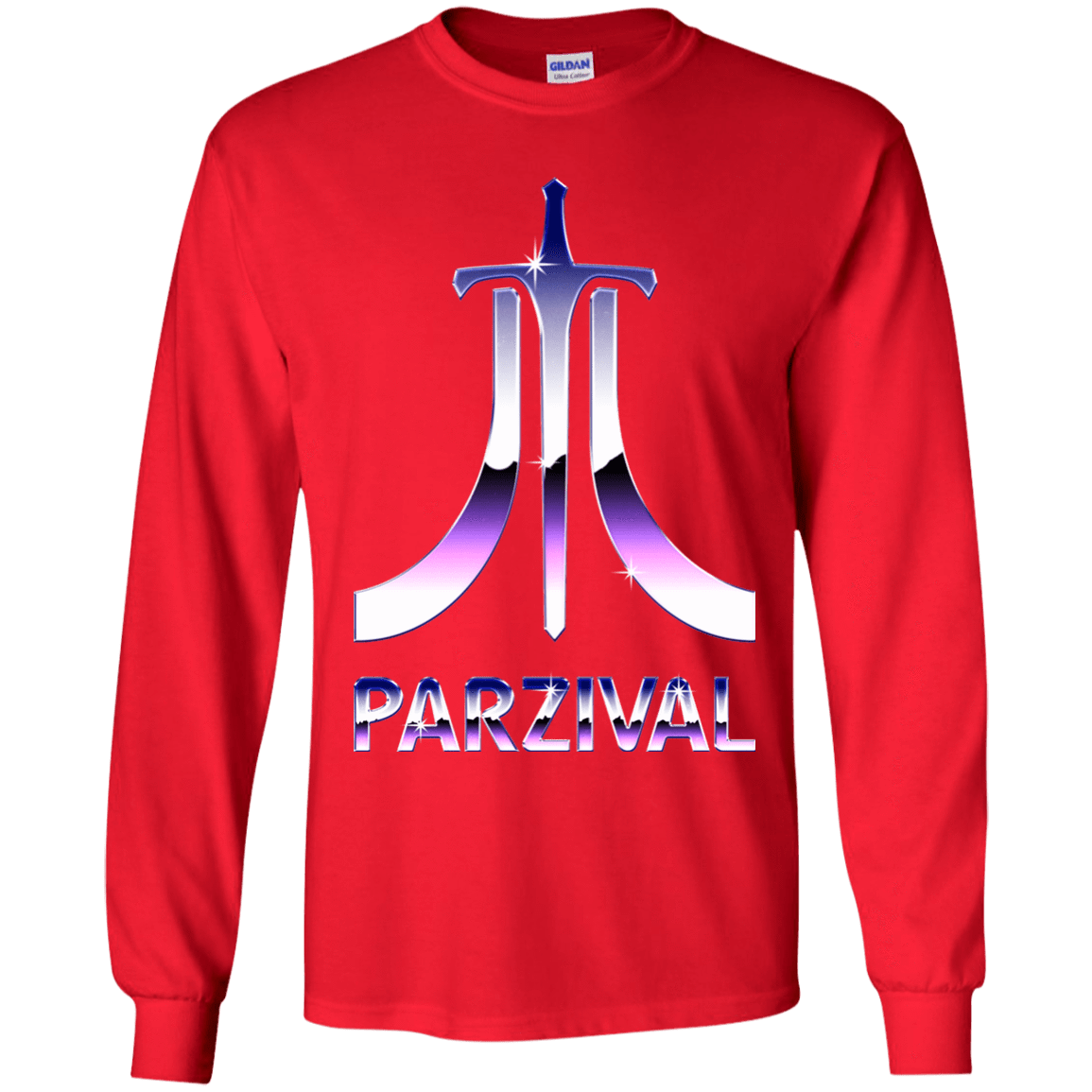 T-Shirts Red / YS Parzival Retro Youth Long Sleeve T-Shirt