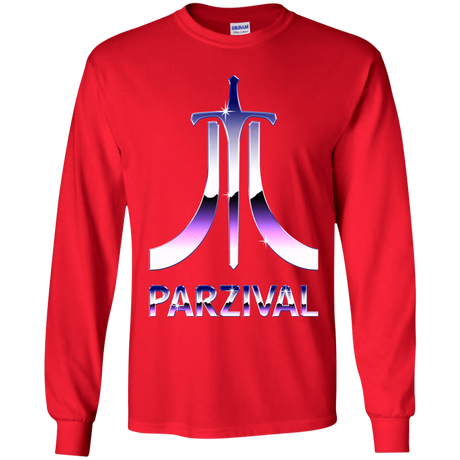 T-Shirts Red / YS Parzival Retro Youth Long Sleeve T-Shirt