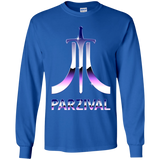 T-Shirts Royal / YS Parzival Retro Youth Long Sleeve T-Shirt