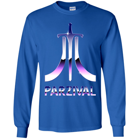T-Shirts Royal / YS Parzival Retro Youth Long Sleeve T-Shirt