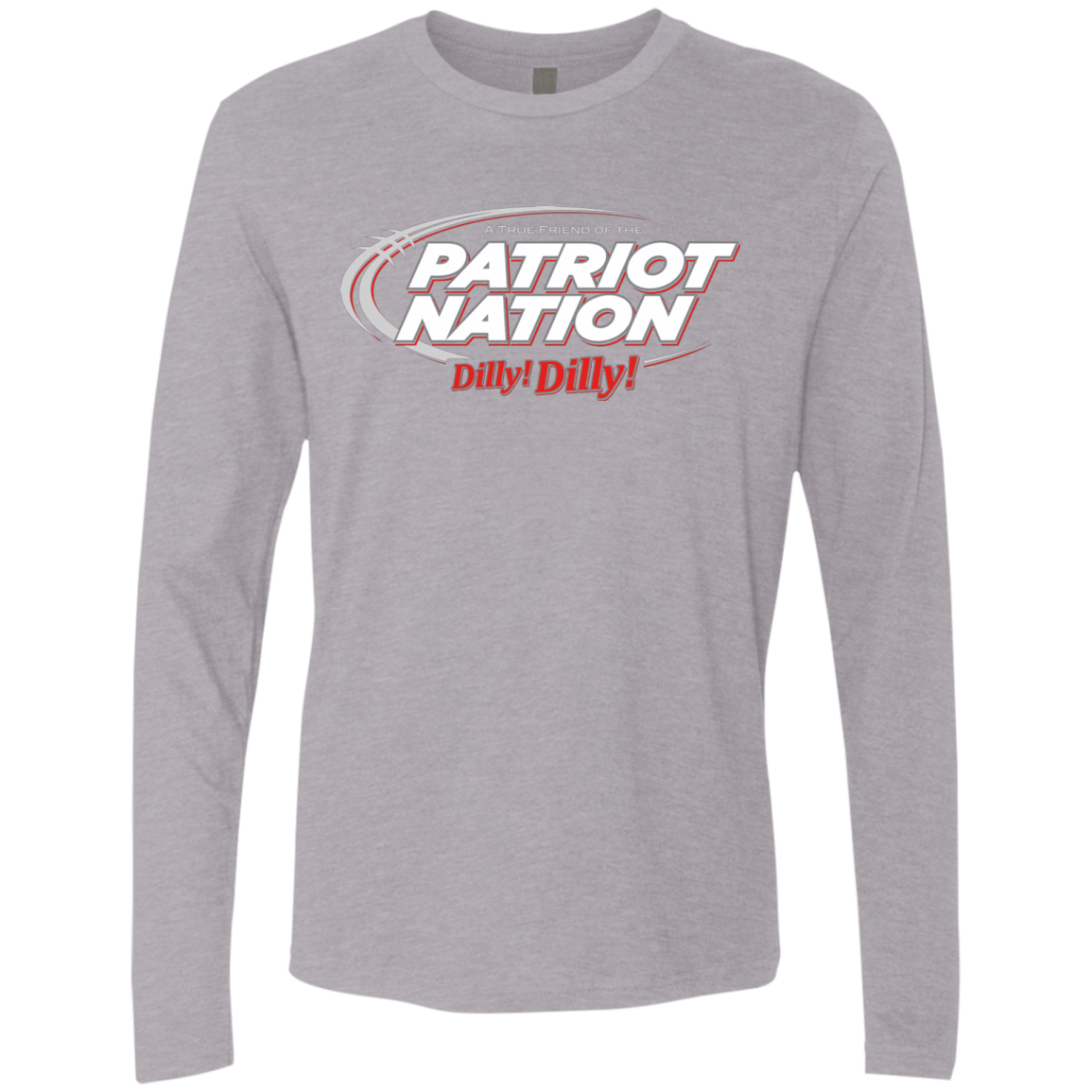 T-Shirts Heather Grey / Small Patriot Nation Dilly Dilly Men's Premium Long Sleeve