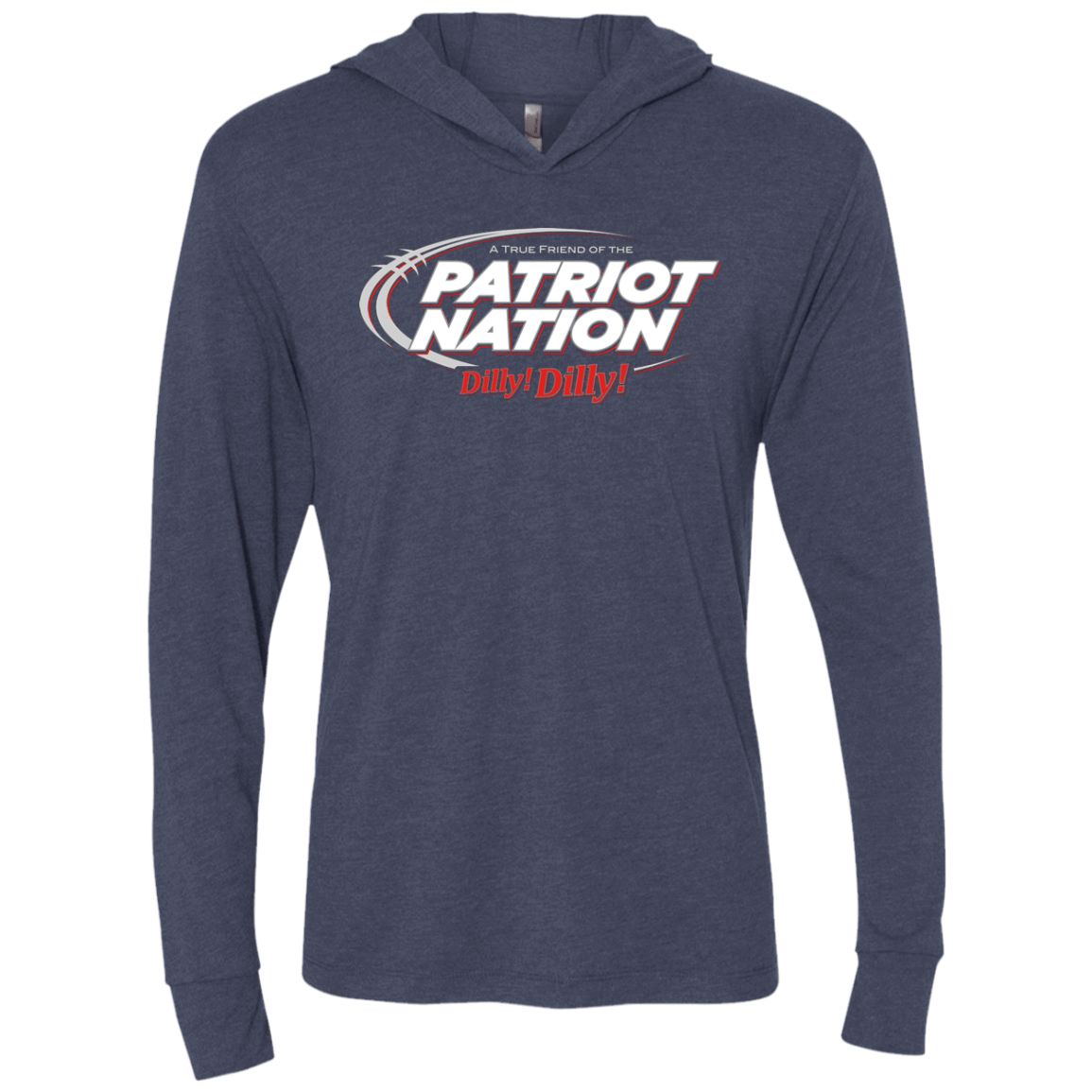 T-Shirts Vintage Navy / X-Small Patriot Nation Dilly Dilly Triblend Long Sleeve Hoodie Tee