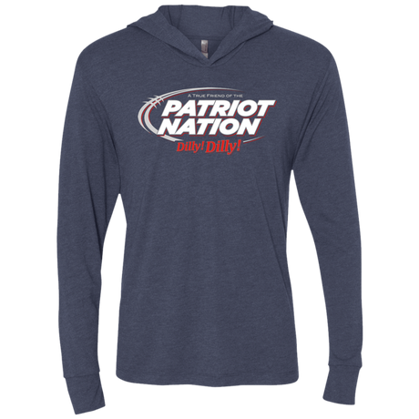 T-Shirts Vintage Navy / X-Small Patriot Nation Dilly Dilly Triblend Long Sleeve Hoodie Tee