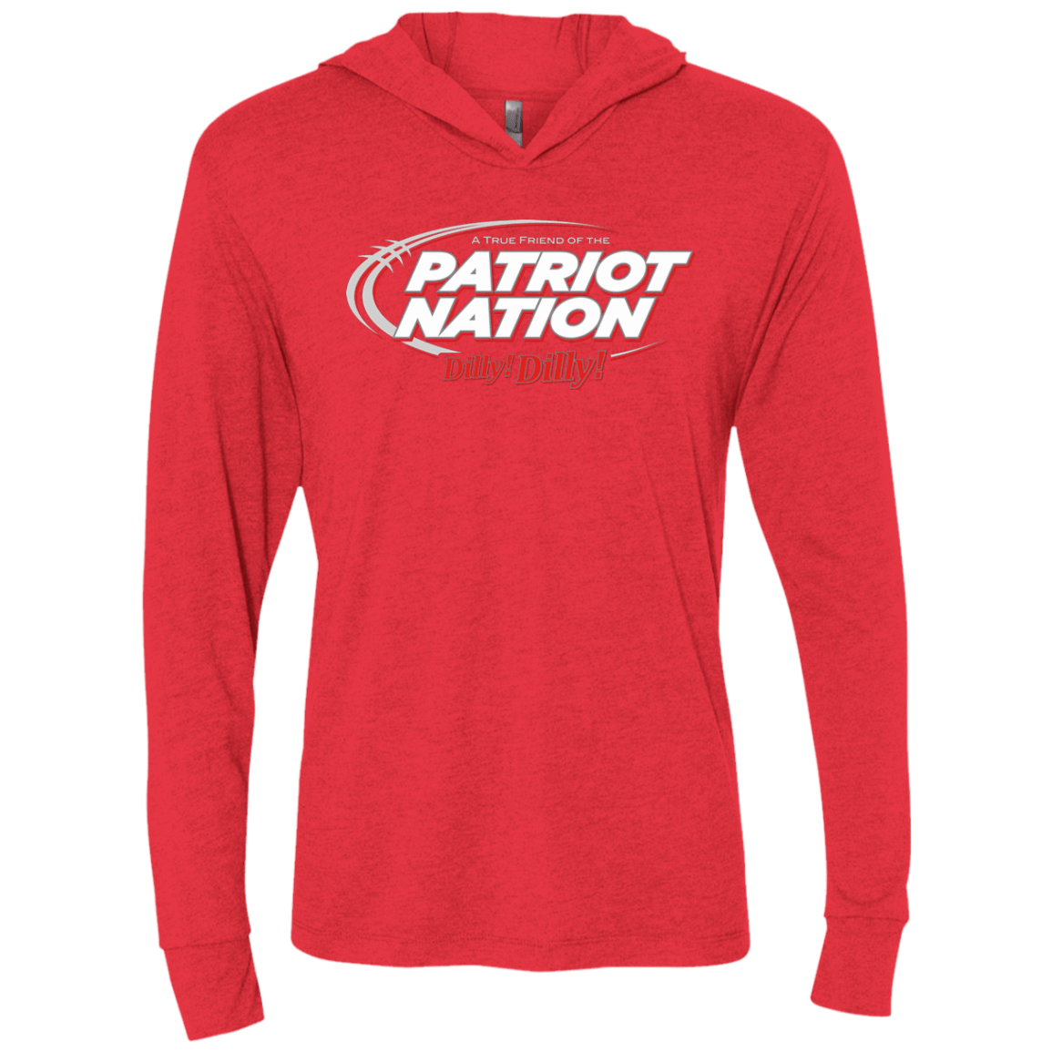 T-Shirts Vintage Red / X-Small Patriot Nation Dilly Dilly Triblend Long Sleeve Hoodie Tee