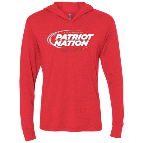 T-Shirts Vintage Red / X-Small Patriot Nation Dilly Dilly Triblend Long Sleeve Hoodie Tee