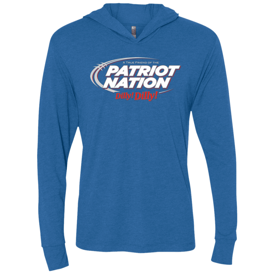 T-Shirts Vintage Royal / X-Small Patriot Nation Dilly Dilly Triblend Long Sleeve Hoodie Tee