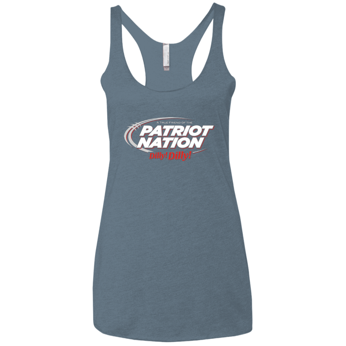 T-Shirts Indigo / X-Small Patriot Nation Dilly Dilly Women's Triblend Racerback Tank