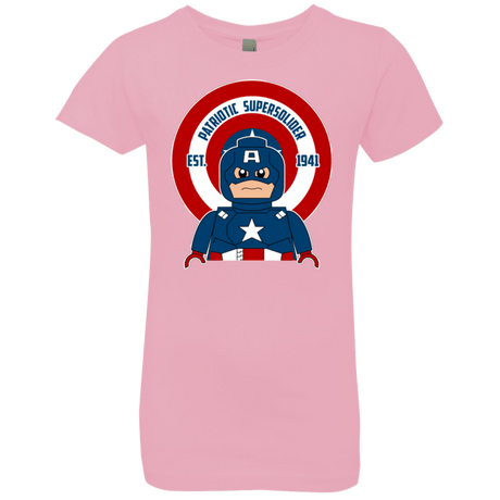 T-Shirts Light Pink / YXS Patriotic Supersoldier Girls Premium T-Shirt