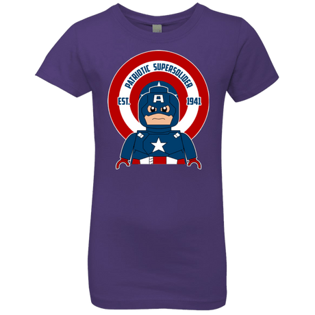 T-Shirts Purple Rush / YXS Patriotic Supersoldier Girls Premium T-Shirt