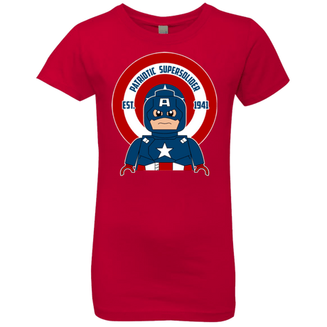 T-Shirts Red / YXS Patriotic Supersoldier Girls Premium T-Shirt