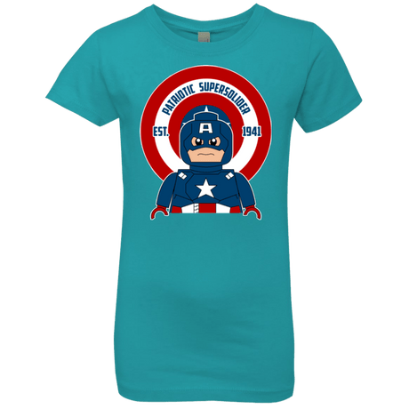 T-Shirts Tahiti Blue / YXS Patriotic Supersoldier Girls Premium T-Shirt