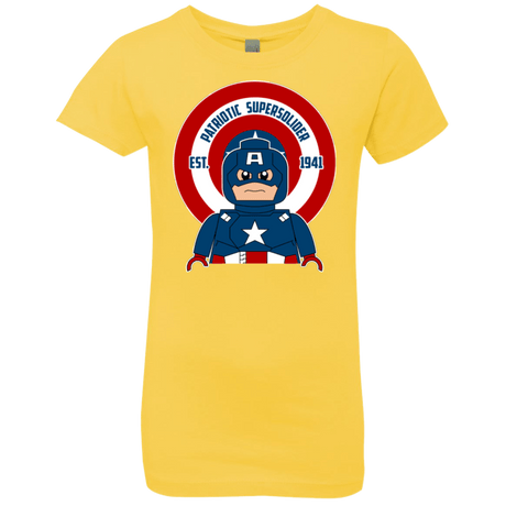 T-Shirts Vibrant Yellow / YXS Patriotic Supersoldier Girls Premium T-Shirt