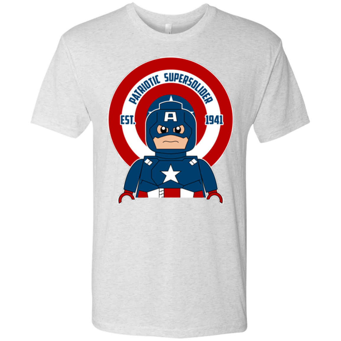 T-Shirts Heather White / Small Patriotic Supersoldier Men's Triblend T-Shirt