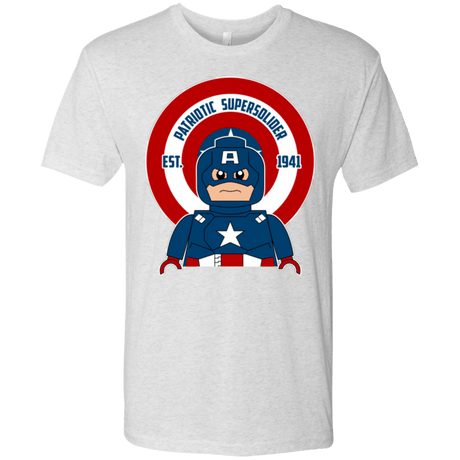 T-Shirts Heather White / Small Patriotic Supersoldier Men's Triblend T-Shirt