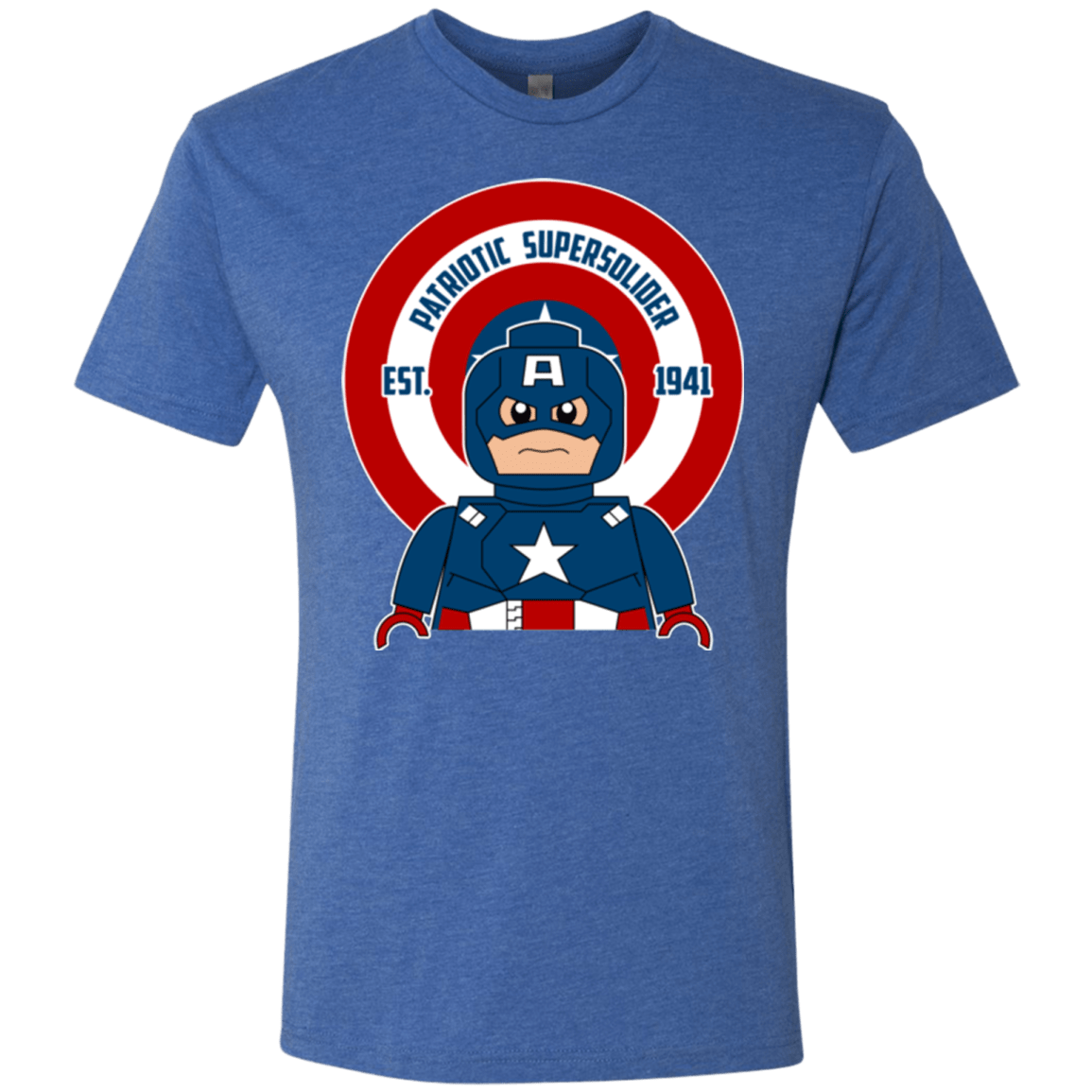 T-Shirts Vintage Royal / Small Patriotic Supersoldier Men's Triblend T-Shirt