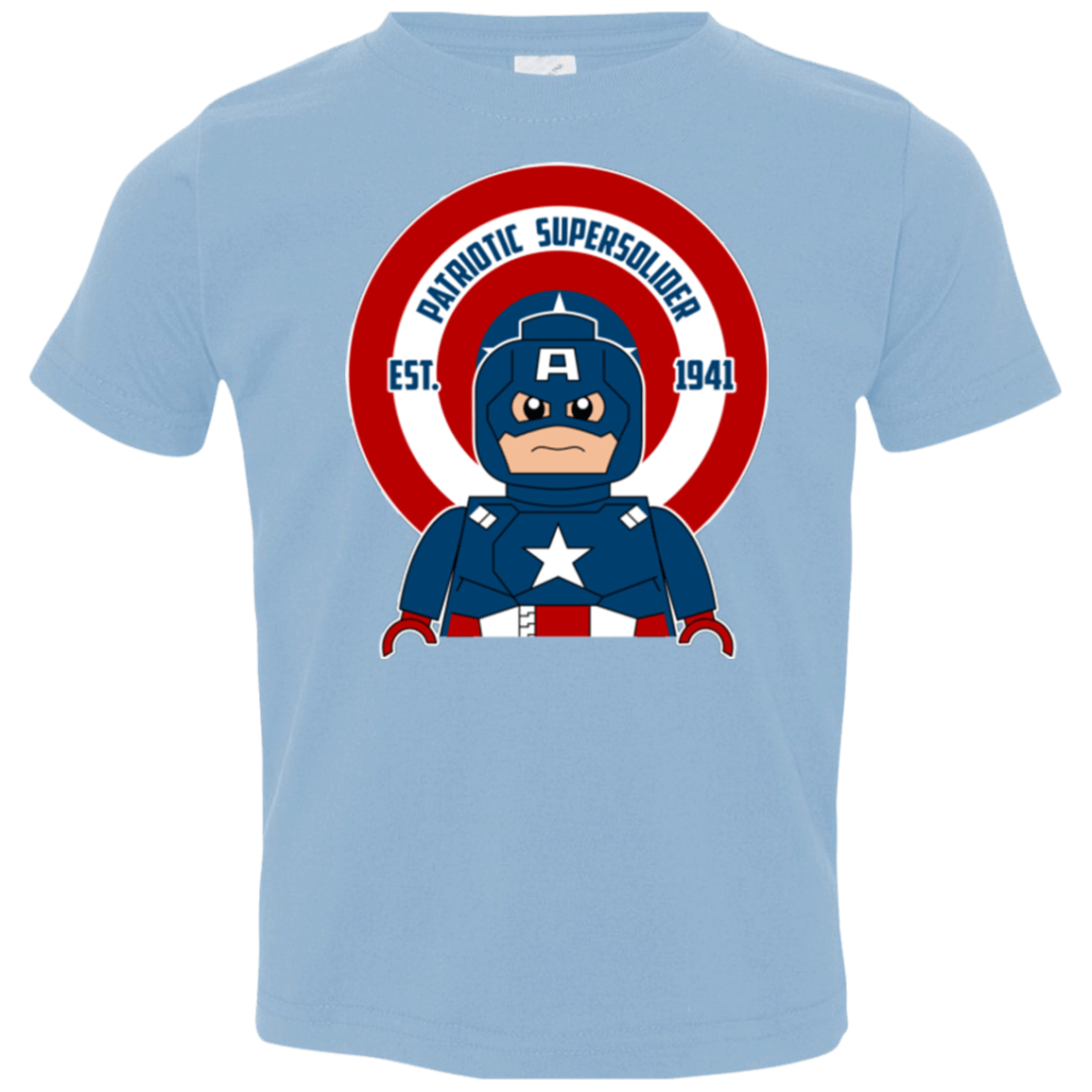 T-Shirts Light Blue / 2T Patriotic Supersoldier Toddler Premium T-Shirt