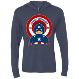 T-Shirts Vintage Navy / X-Small Patriotic Supersoldier Triblend Long Sleeve Hoodie Tee