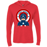 T-Shirts Vintage Red / X-Small Patriotic Supersoldier Triblend Long Sleeve Hoodie Tee