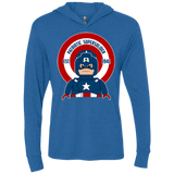 T-Shirts Vintage Royal / X-Small Patriotic Supersoldier Triblend Long Sleeve Hoodie Tee