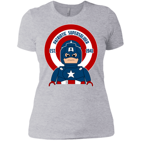 T-Shirts Heather Grey / X-Small Patriotic Supersoldier Women's Premium T-Shirt