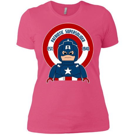 T-Shirts Hot Pink / X-Small Patriotic Supersoldier Women's Premium T-Shirt
