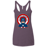 T-Shirts Vintage Purple / X-Small Patriotic Supersoldier Women's Triblend Racerback Tank