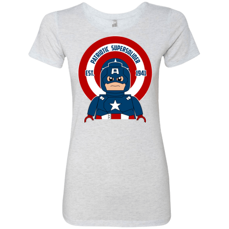 T-Shirts Heather White / Small Patriotic Supersoldier Women's Triblend T-Shirt