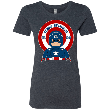 T-Shirts Vintage Navy / Small Patriotic Supersoldier Women's Triblend T-Shirt