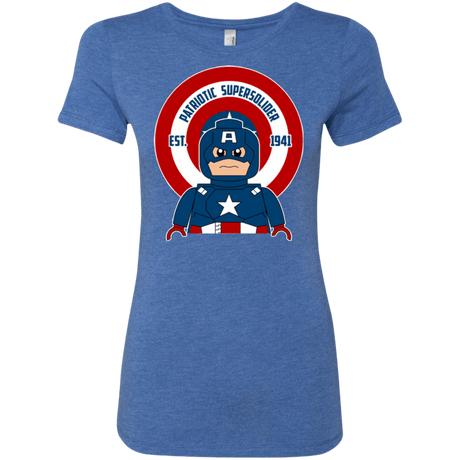 T-Shirts Vintage Royal / Small Patriotic Supersoldier Women's Triblend T-Shirt