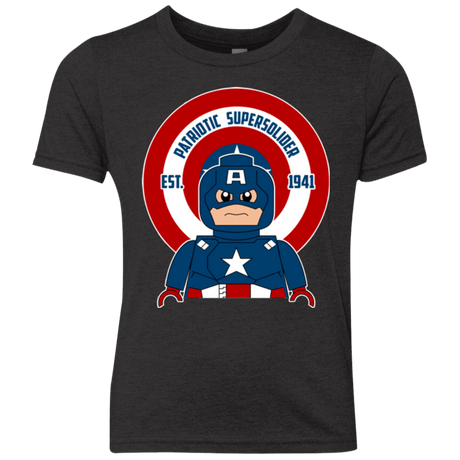 T-Shirts Vintage Black / YXS Patriotic Supersoldier Youth Triblend T-Shirt
