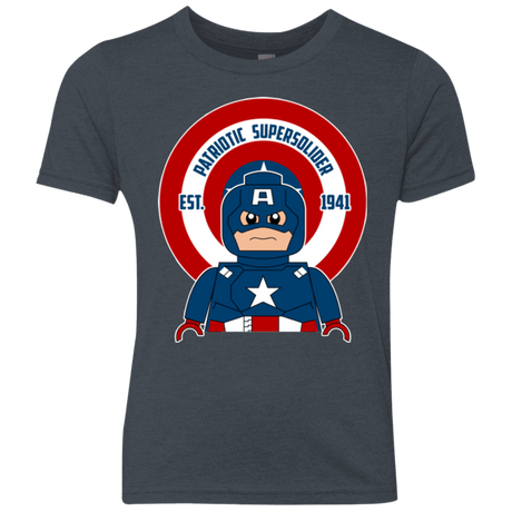 T-Shirts Vintage Navy / YXS Patriotic Supersoldier Youth Triblend T-Shirt