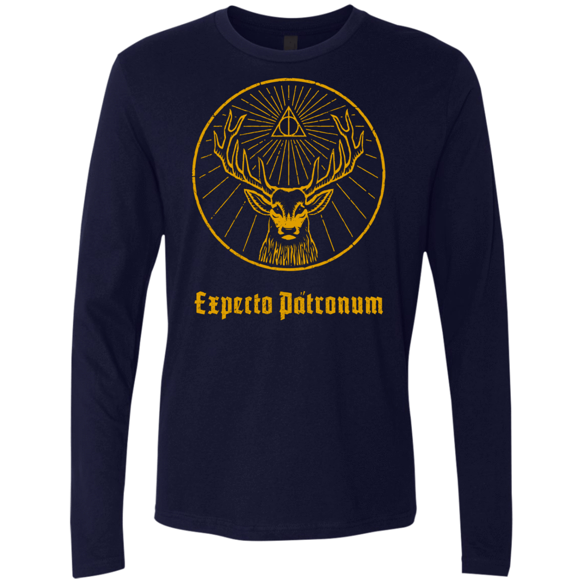 T-Shirts Midnight Navy / Small Patronumeister House Men's Premium Long Sleeve