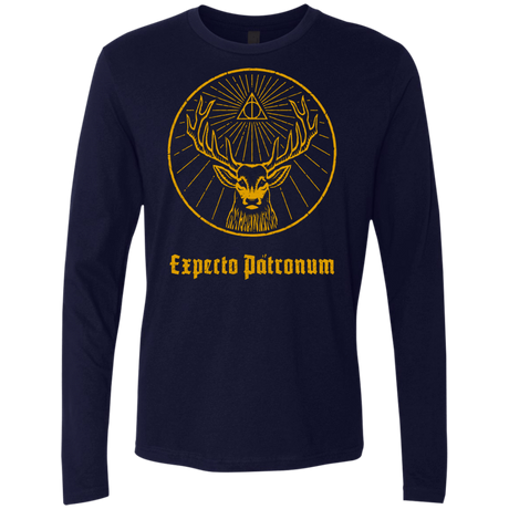 T-Shirts Midnight Navy / Small Patronumeister House Men's Premium Long Sleeve