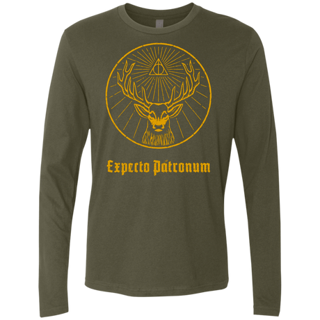 T-Shirts Military Green / Small Patronumeister House Men's Premium Long Sleeve