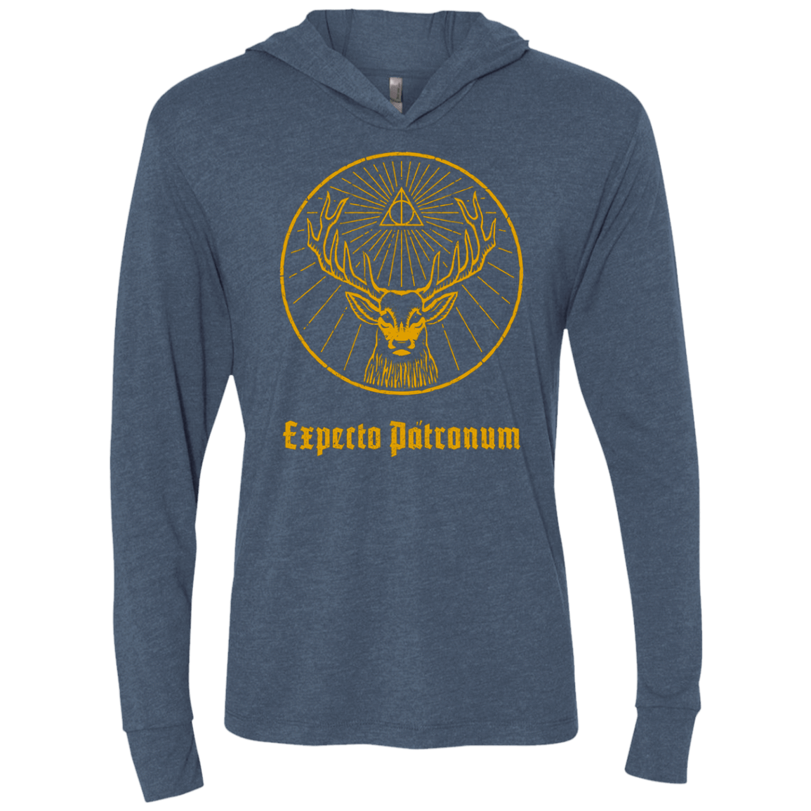 T-Shirts Indigo / X-Small Patronumeister House Triblend Long Sleeve Hoodie Tee