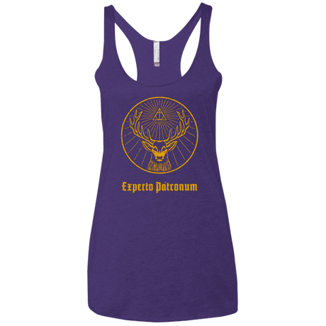 T-Shirts Purple Rush / X-Small Patronumeister House Women's Triblend Racerback Tank
