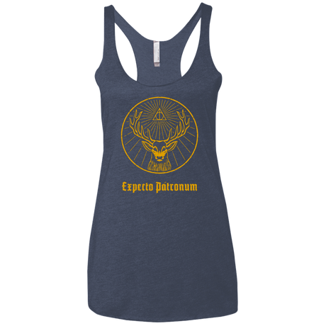 T-Shirts Vintage Navy / X-Small Patronumeister House Women's Triblend Racerback Tank